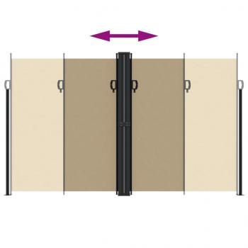 Seitenmarkise Ausziehbar Beige 200x1000 cm