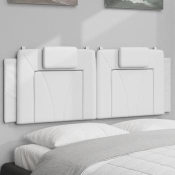 ARDEBO.de - Kopfteil-Kissen Weiß 140 cm Kunstleder