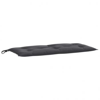 Gartenbank-Auflage Melange Anthrazit 100x50x7 cm Stoff