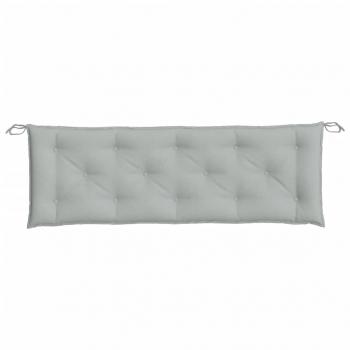 Gartenbank-Auflage Melange Hellgrau 150x50x7 cm Stoff