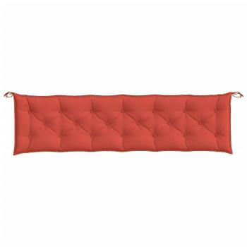 Gartenbank-Auflagen 2 Stk. Melange Rot 200x50x7 cm Stoff
