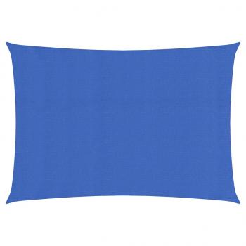 ARDEBO.de - Sonnensegel 160 g/m² Rechteckig Blau 2,5x5 m HDPE
