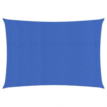 ARDEBO.de - Sonnensegel 160 g/m² Rechteckig Blau 3x4,5 m HDPE