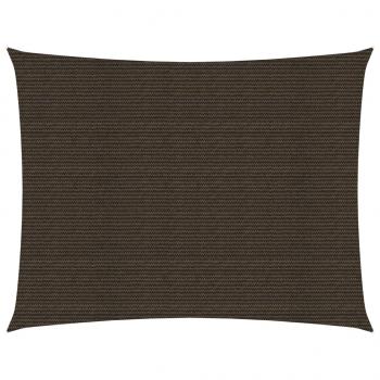 ARDEBO.de - Sonnensegel 160 g/m² Braun 3,5x5 m HDPE    