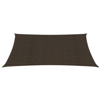Sonnensegel 160 g/m² Braun 3,5x5 m HDPE    