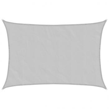 ARDEBO.de - Sonnensegel Hellgrau 3x2 m 100% Polyester Oxford