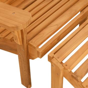 ARDEBO.de - Adirondack-Gartenstuhl mit Fußstütze Massivholz Teak
