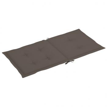 Gartenstuhlauflagen für Niedriglehner 6 Stk. Taupe 100x50x3 cm