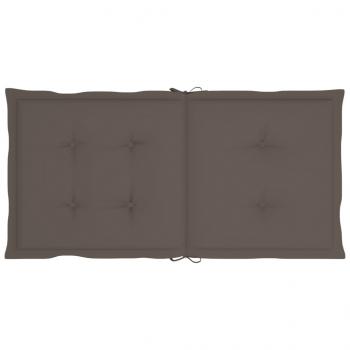 Gartenstuhlauflagen für Niedriglehner 6 Stk. Taupe 100x50x3 cm