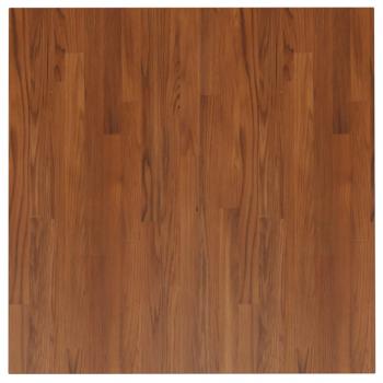 Tischplatte Quadratisch Dunkelbraun 80x80x2,5cm Eiche Behandelt