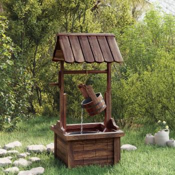 ARDEBO.de - Wunschbrunnen mit Pumpe 57x50x112 cm Massivholz Tanne