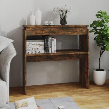 ARDEBO.de - Konsolentisch Räuchereiche 80x30x80 cm Holzwerkstoff