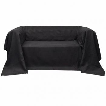 ARDEBO.de - Sofahusse aus Microsuede Anthrazit 210x280 cm
