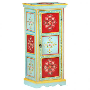 ARDEBO.de - Highboard Handbemalt 40x30x90 cm Mango Massivholz   