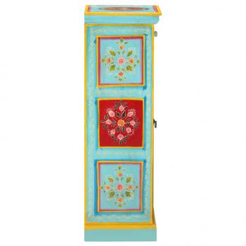 Highboard Handbemalt 40x30x90 cm Mango Massivholz   