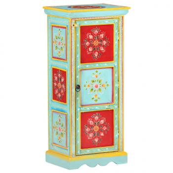 Highboard Handbemalt 40x30x90 cm Mango Massivholz   