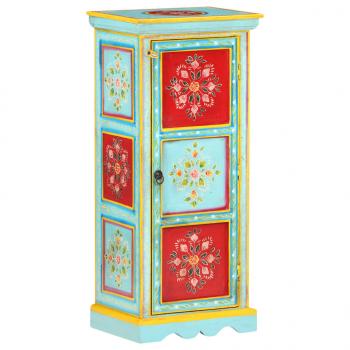 Highboard Handbemalt 40x30x90 cm Mango Massivholz   