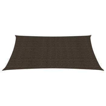 Sonnensegel 160 g/m² Braun 3x4 m HDPE  