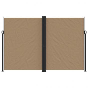 Seitenmarkise Ausziehbar Taupe 220x1200 cm