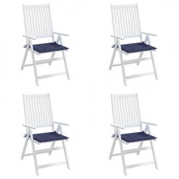 Palettenkissen 4 Stk. Marineblau 40x40x3 cm Oxford-Gewebe