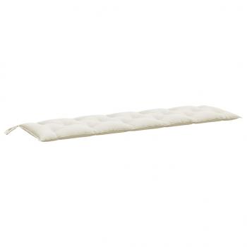Gartenbank-Auflagen 2 Stk. Melange Creme 180x50x7 cm Stoff