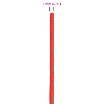 Zeltleine Reflektierend mit Seilspannern 50 m 3 mm
