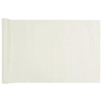 Garten-Sichtschutz Weiß 1000x120 cm PVC