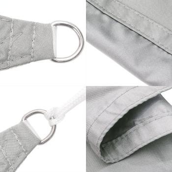 Sonnensegel Hellgrau 6x3 m 100% Polyester Oxford