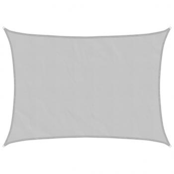 ARDEBO.de - Sonnensegel Hellgrau 7x5 m 100% Polyester Oxford
