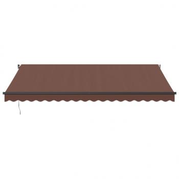 Markise Manuell mit LEDs Braun 450x350 cm