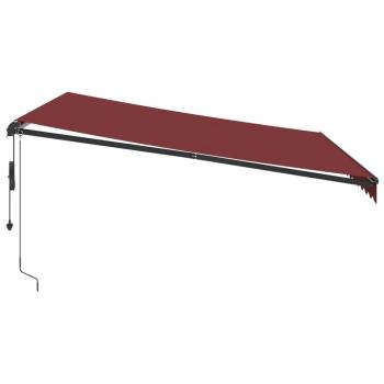 Markise Automatisch Weinrot 400x300 cm