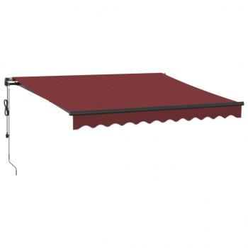 Markise Automatisch Weinrot 300x250 cm