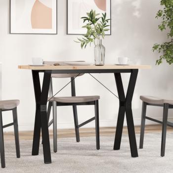 ARDEBO.de - Esstisch Y-Gestell 100x50x75,5 cm Massivholz Kiefer & Gusseisen