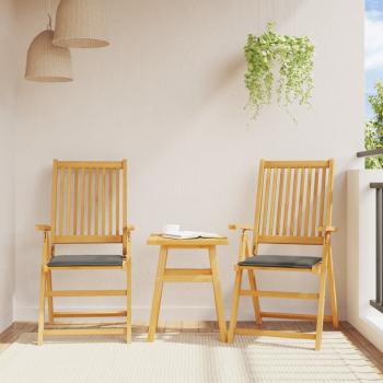 Garten-Sitzkissen 4 Stk. Anthrazit 45x45x2 cm Quadratisch