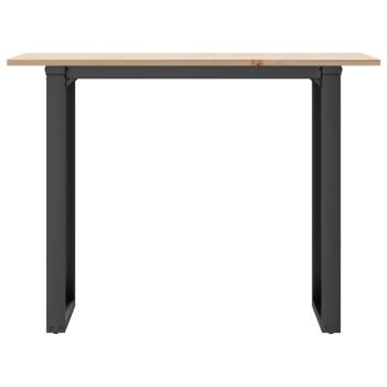 Esstisch O-Gestell 100x50x75 cm Massivholz Kiefer und Gusseisen