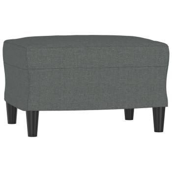 ARDEBO.de - 3-Sitzer-Sofa mit Hocker Dunkelgrau 180 cm Stoff
