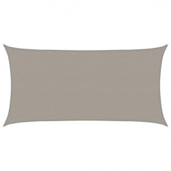Sonnensegel 160 g/m² Rechteckig Hellgrau 3x6 m HDPE
