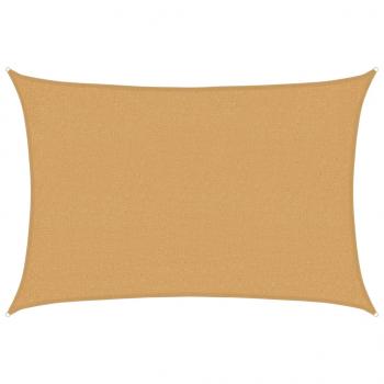 Sonnensegel 160 g/m² Rechteckig Sandfarben 2x3 m HDPE