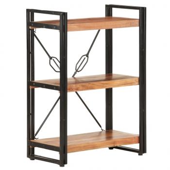 ARDEBO.de - Bücherregal 3 Fächer 60x30x80 cm Akazie Massivholz