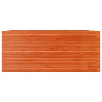 Pflanzkübel Wachsbraun 110x60x46 cm Massivholz Kiefer
