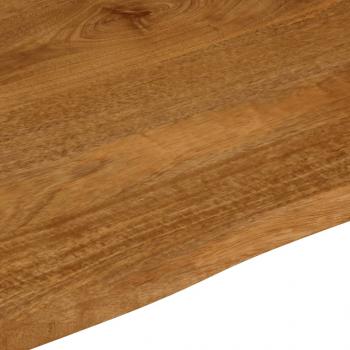 Tischplatte mit Baumkante 100x80x3,8 cm Massivholz Mango