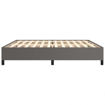 Bettgestell Grau 200x200 cm Kunstleder