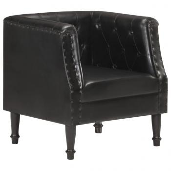 ARDEBO.de - Sessel Schwarz Echtleder