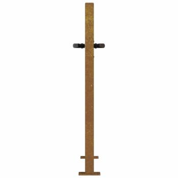 Gartentor 105x80 cm Cortenstahl Baum-Design