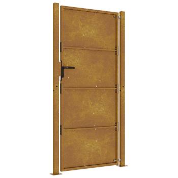 Gartentor 105x205 cm Cortenstahl