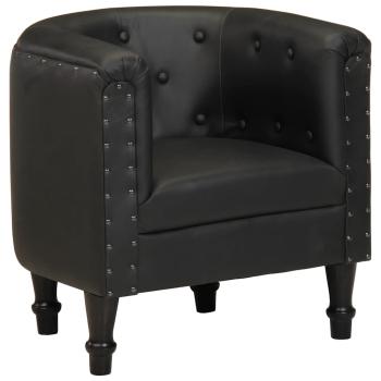 Sessel Schwarz Echtleder
