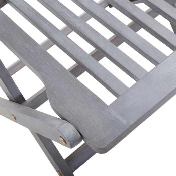 Klappbare Gartenstühle 6 Stk. mit Sitzkissen Massivholz Akazie