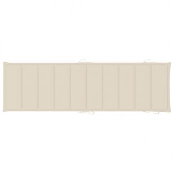Sonnenliegen 2 Stk. mit Auflagen Massivholz Akazie