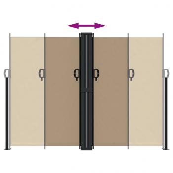 Seitenmarkise Ausziehbar Taupe 180x1000 cm