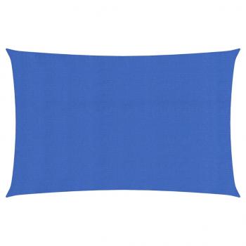 ARDEBO.de - Sonnensegel 160 g/m² Rechteckig Blau 3x6 m HDPE